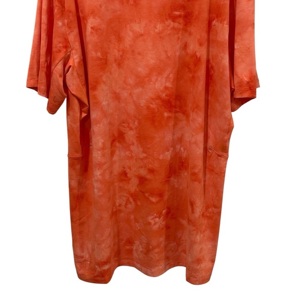 LuLuLemon DDWZ Orange Tie Dye Always Agile Short Sleeve Athletic Top Men's XL - Picture 7 of 9